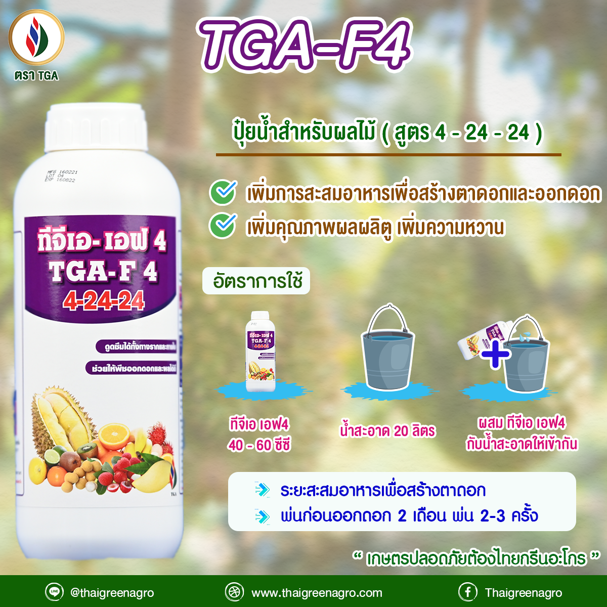 16.อัตราการใช้ ทีจีเอ F4