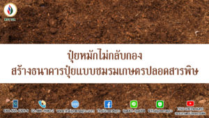 ปุ๋ยหมักไม่กลับกอง สร้างธนาคารปุ๋ยแบบชมรมเกษตรปลอดสารพิษ